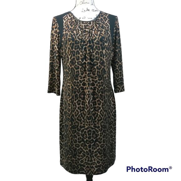 Chico's Animal Annie Leopard Print Dress 1 - Picture 1 of 9